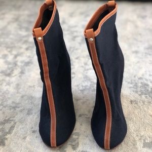 Christian Louboutin Dark Brown Flannel Jessy Booty